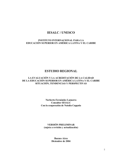 iesalc / unesco estudio regional - Universidad del Museo Social