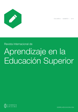 Aprendizaje en la Educación Superior