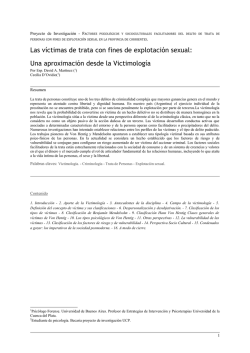 Trata de personas. Aportes y desafíos desde la Psicología.