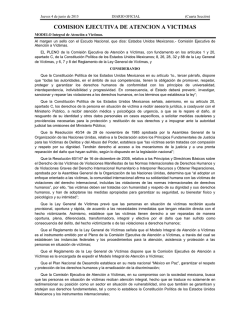 COMISION EJECUTIVA DE ATENCION A VICTIMAS