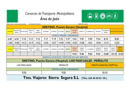 autobus la matea - puente genave