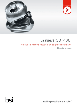 La nueva ISO 14001