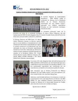 nota de prensa nº 074- 2015 egresa primera promoción