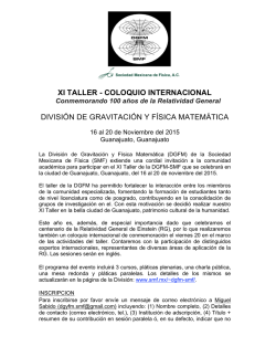 Póster del evento - Sociedad Mexicana de Física