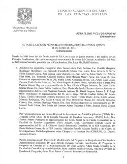 Acta del CAACS
