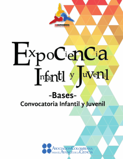 Convocatoria Infantil uyenil - Expociencia