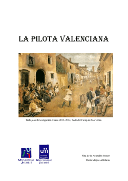 La pilota valenciana - Biblioteca Virtual Senior