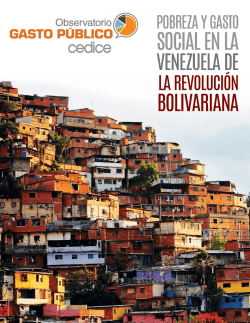 Pobreza y Gasto social en la Venezuela de la revolución