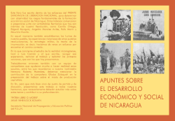 Apuntes sobre el Desarrollo Económico y Social de Nicaragua