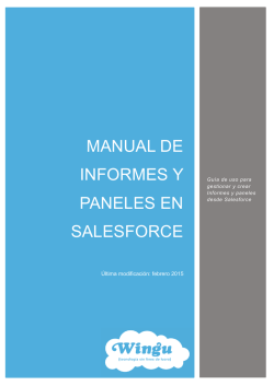 Manual de Informes y paneles en Salesforce