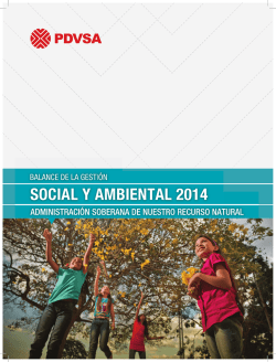 Balance de la gestión social y ambiental 2014