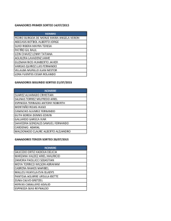 ganadores primer sorteo 14/07/2015 pedro burgoa de monje maria