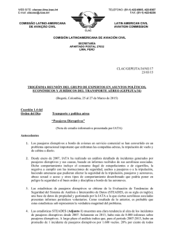 CLAC/GE/34–NE/17 - Comisión Latinoamericana de Aviación Civil