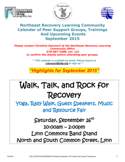 Walk, Talk, and Rock for Recovery