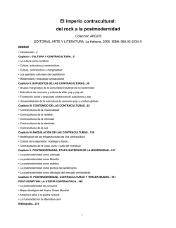 El imperio contracultural: del rock a la postmodernidad