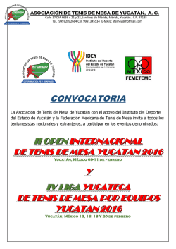 convocatoria ii open internacional y iv liga yucateca 2016
