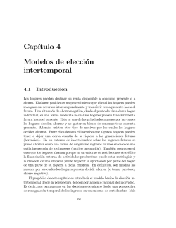Capítulo 4 Modelos de elección intertemporal