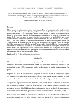 ELECCIÓN DE PAREJA REAL E IDEAL EN CASADOS Y