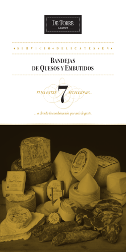 BANDEJAS DE QUESOS Y EMBUTIDOS
