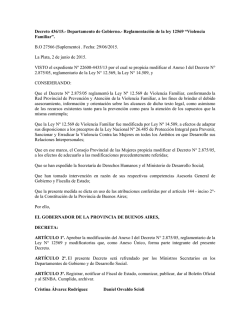 Decreto 436/15.- Departamento de Gobierno.