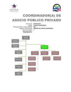 coordinador(a) de asocio público privado