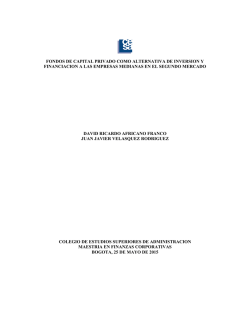 fondos de capital privado como alternativa de inversion y