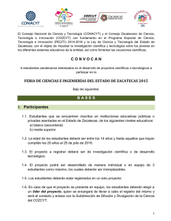 bases - Consejo Zacatecano de Ciencia, Tecnología e Innovación