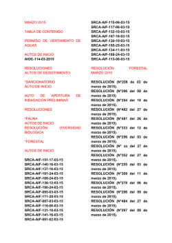 Boletín Ambiental Marzo 2015 - Corporación Autónoma Regional