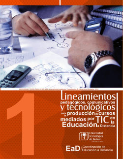 Lineamientos para diseño y desarrollo de cursos virtuales