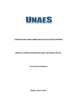 MODELO CURRICULAR DE FORMACIÓNA DISTANCIA