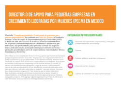 Directorio de apoyo para Peque&ntilde;as Empresas en Crecimiento