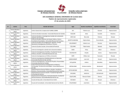 Padr&oacute;n de la XXV Asamblea General