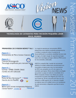 Newsletter Asico primavera 2015