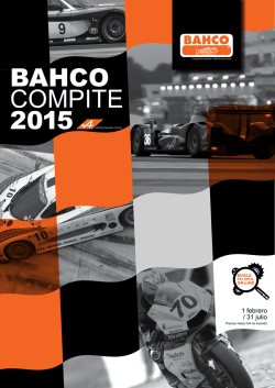 BAHCO COMPITE 2015