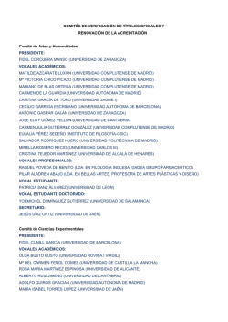 Comités de Evaluación