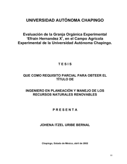 de cuadros - Universidad Autónoma Chapingo