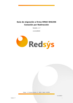 Guía de migración a firma HMAC SHA256 Conexión por Redirección
