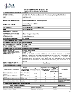 Reporte de firmas de auditoria