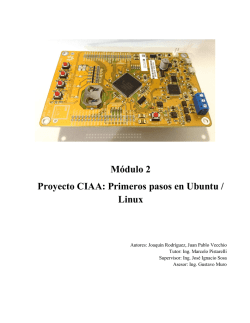 Módulo 2 Proyecto CIAA: Primeros pasos en Ubuntu / Linux