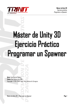 Máster de Unity 3D - TRINIT – Asociación de Informáticos de Zaragoza