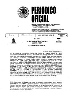 GOBERNADOR - Gobierno del Estado de Tabasco