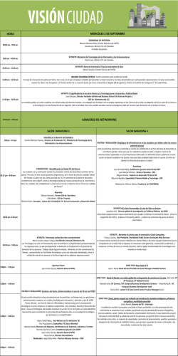 HORA MIERCOLES 2 DE SEPTIEMBRE ALMUERZO DE