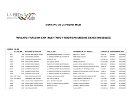 fracción xxix (inventario y modificaciones de bienes inmuebles)