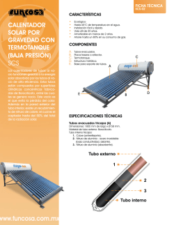 calentador solar por gravedad con termotanque (baja