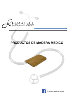 PRODUCTOS DE MADERA MEDICO