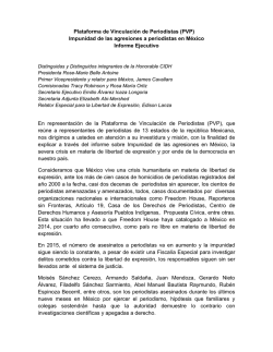 Plataforma de Vinculación de Periodistas (PVP