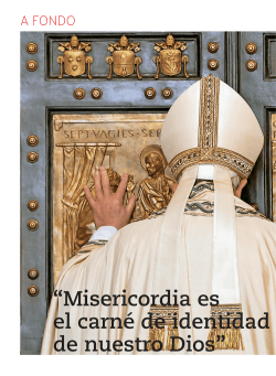 EL NOMBRE DE DIOS ES MISERIcORDIA