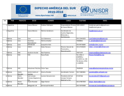 Lista de Participantes