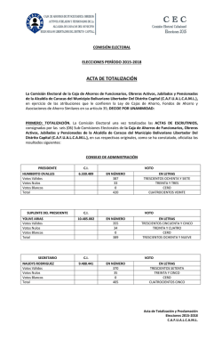 ACTA DE TOTALIZACIÓN