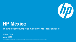 HP México 15 años como Empresa Socialmente Responsable
